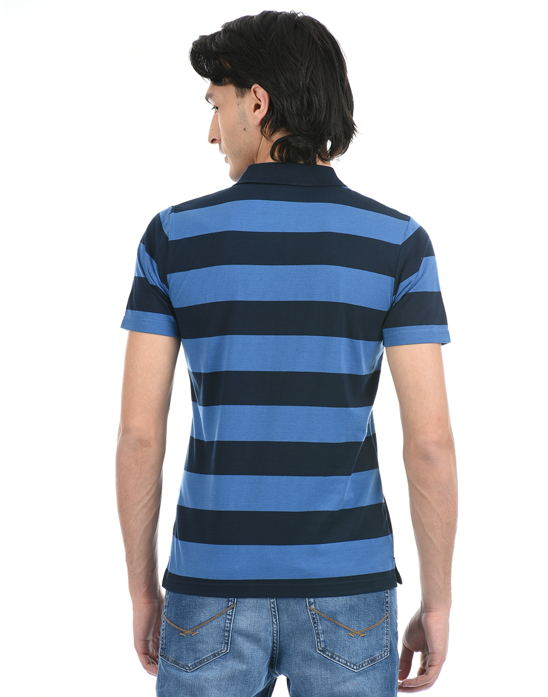 Cloak & Decker by Monte Carlo Men Blue Polo Tshirt